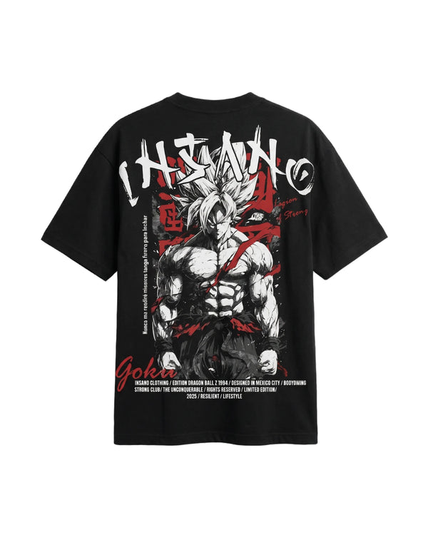 PLAYERA GOKU DBZ X INSANO (EDICIÓN LIMITADA)