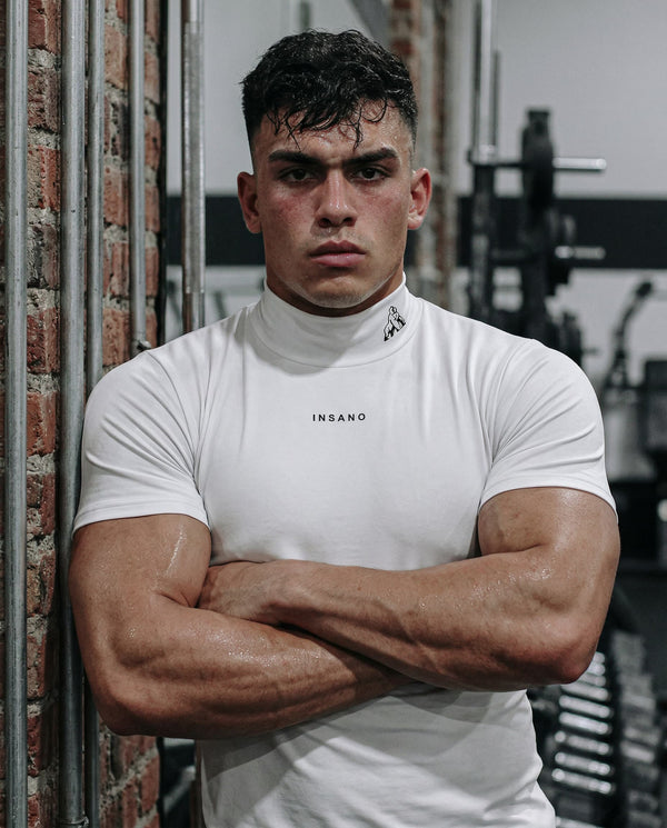 Stone Vision: Collared Compression Short Tee