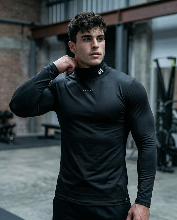 Stone Vision: Collared Compression Long Tee
